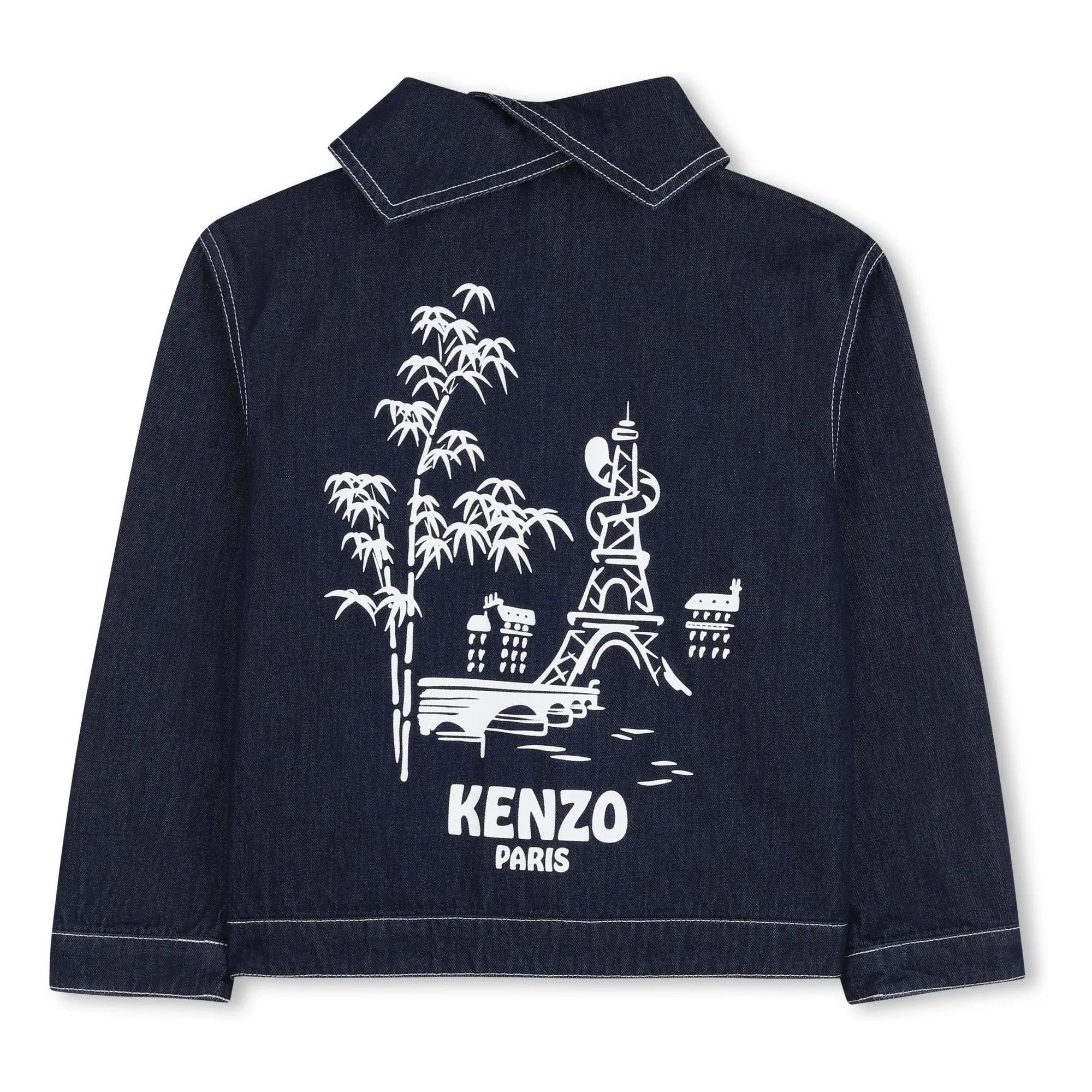 Kenzo - Kenzo Garden Chaqueta Vaquera | Azul Oscuro