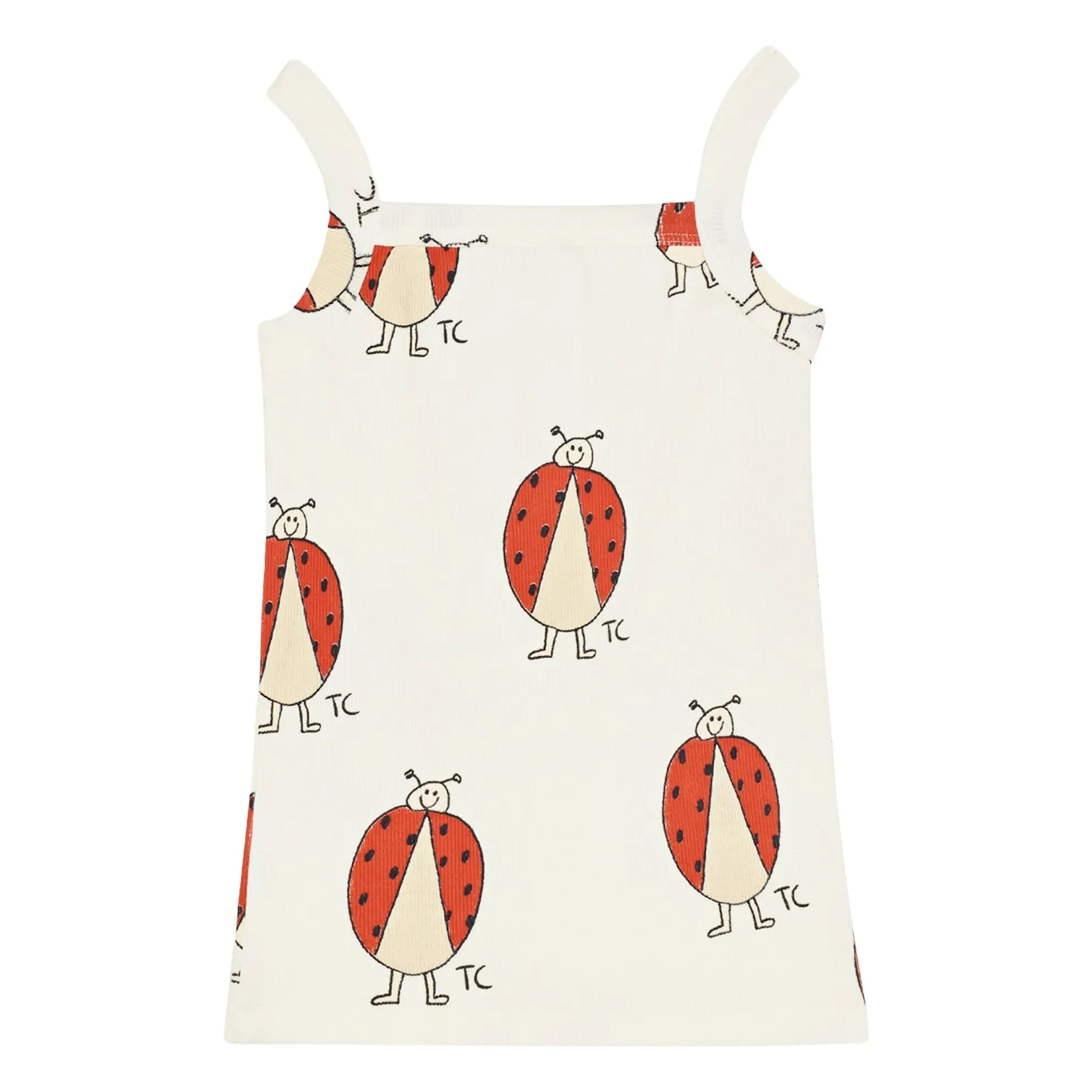 The Campamento - Camiseta de canalé de mariquitas | Crudo