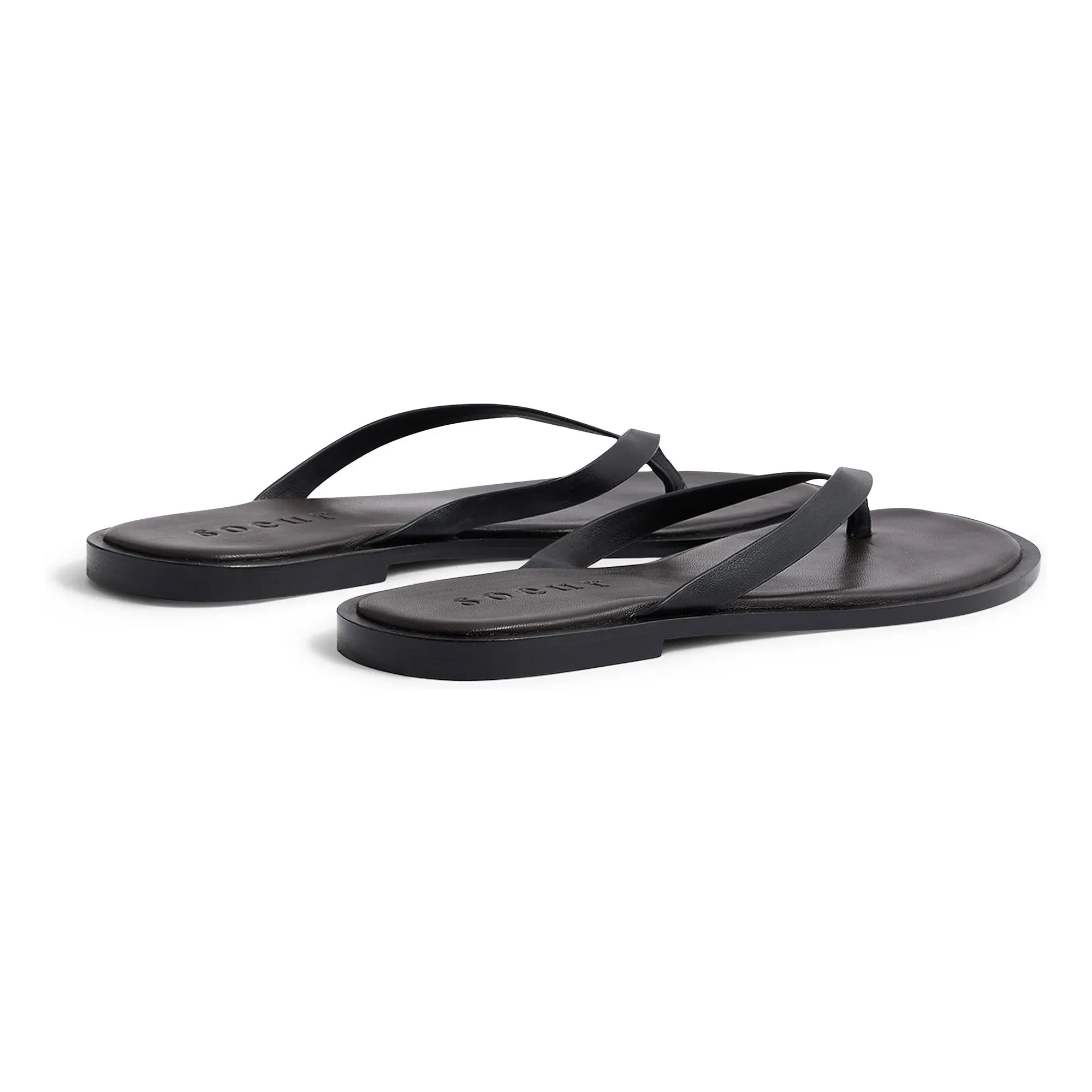 Sœur - Sandalias de piel Haiku | Negro