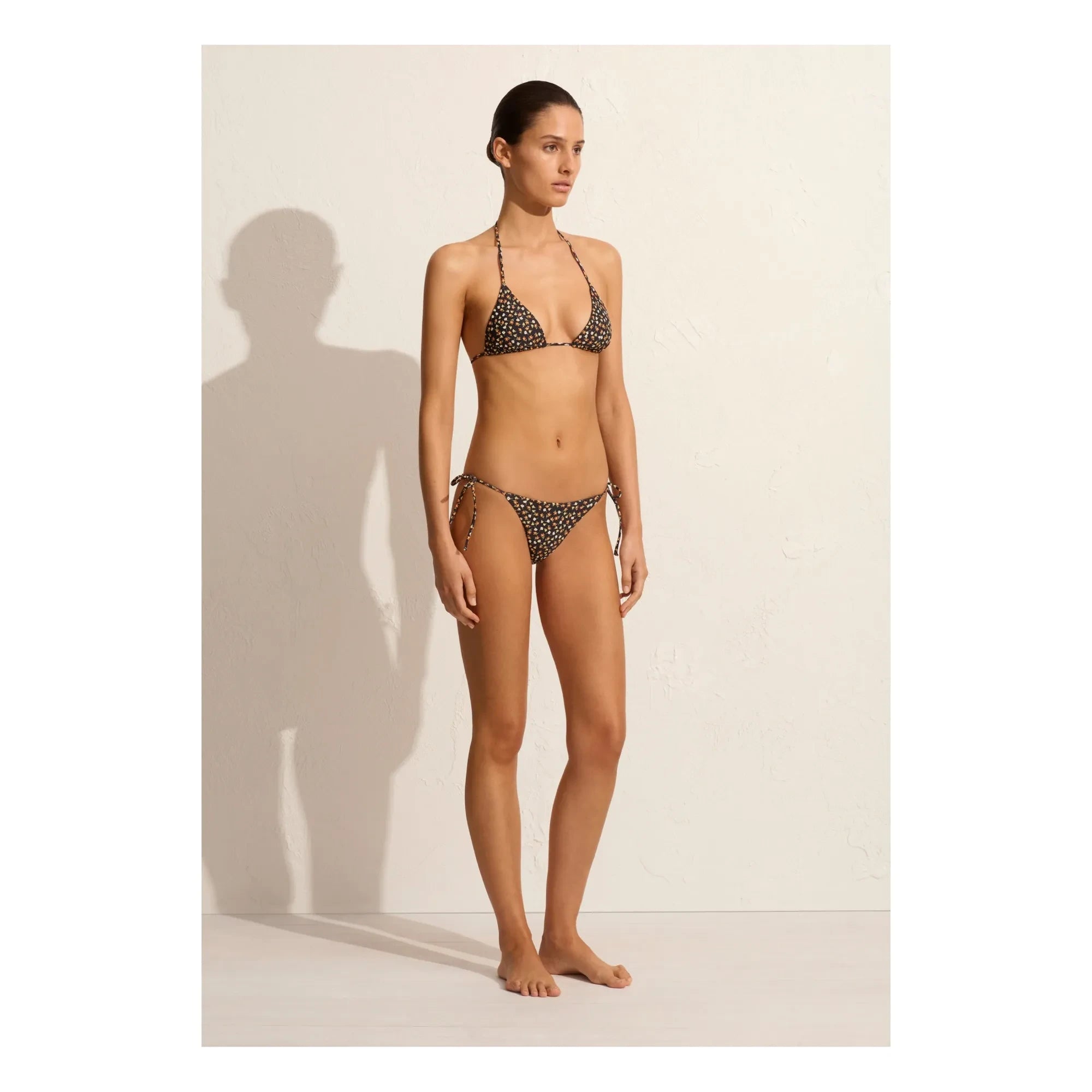Matteau - Top de bikini triangular de tiras | Naranja