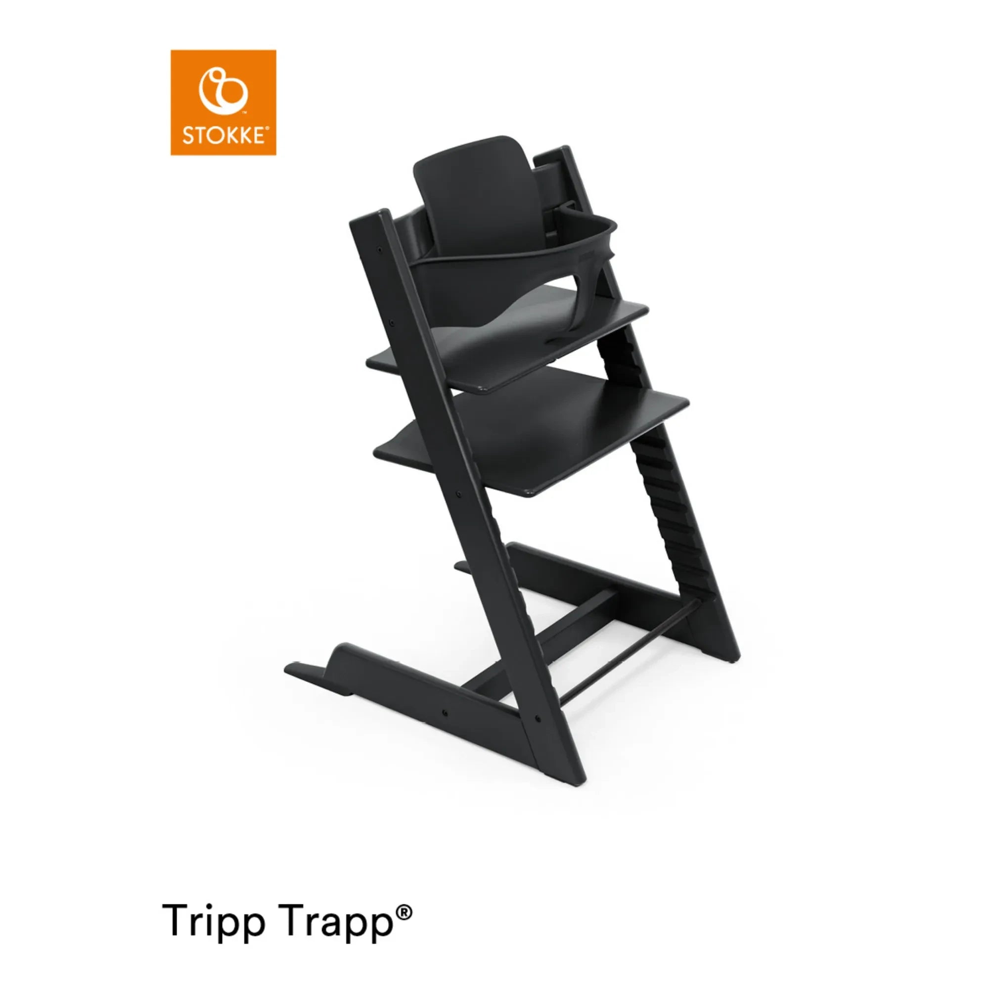 Stokke® - Trona de Madera de Haya Tripp Trapp® | Negro
