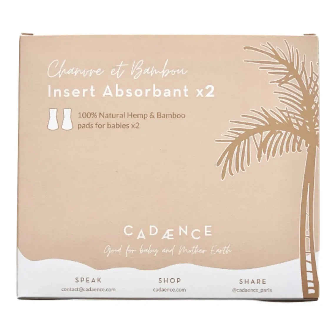 Cadaence - Insertos de Pañal de Natación - Set de 2 | Gris