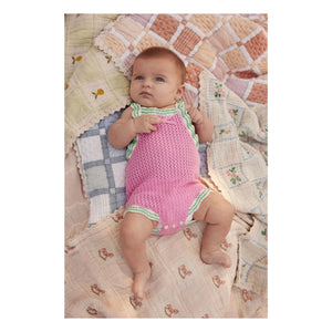 Bebe Organic - Manta de algodón orgánico Caballo balancín | Rosa empolvado