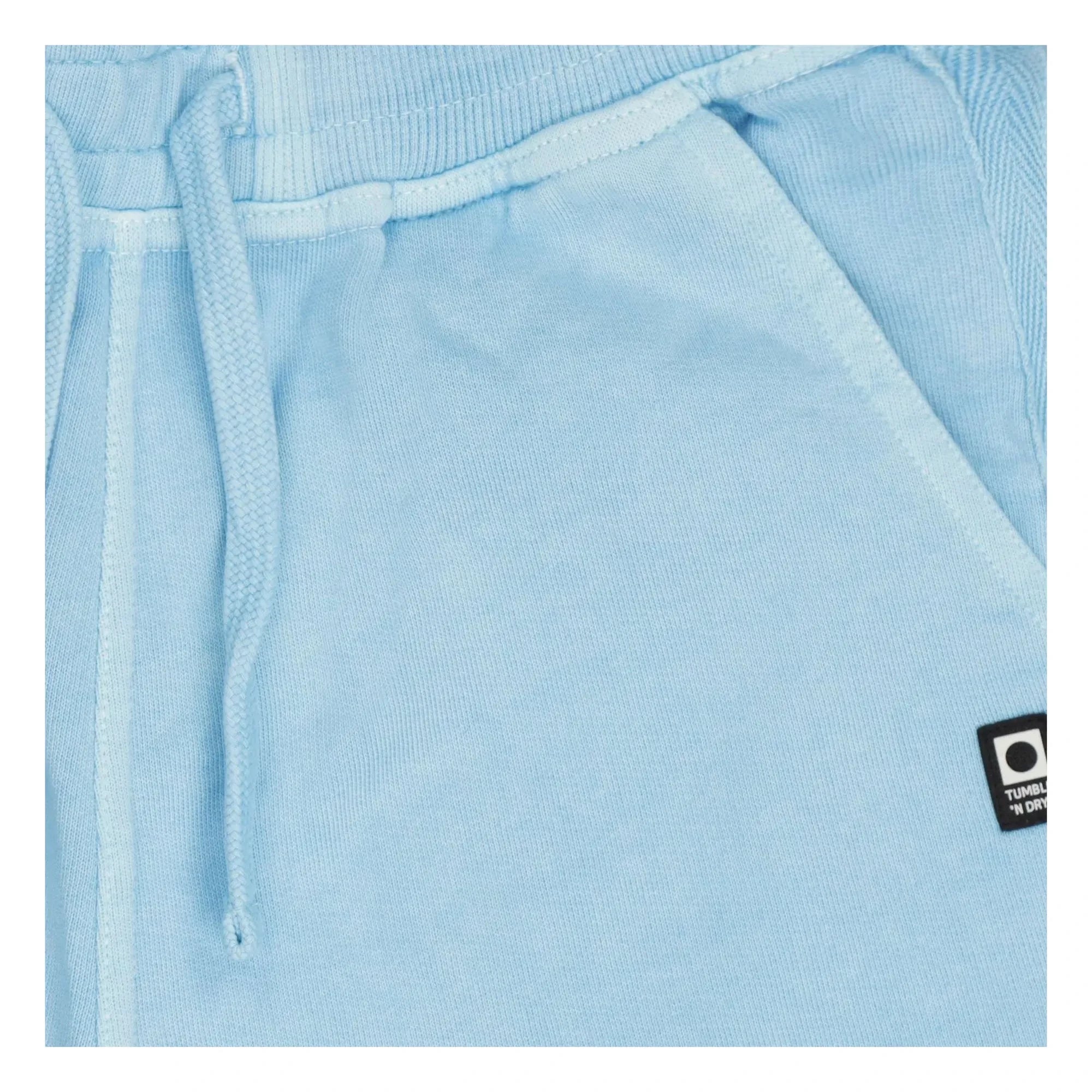 Tumble N'Dry - Shorts jogger de algodón orgánico Big Wave | Azul claro