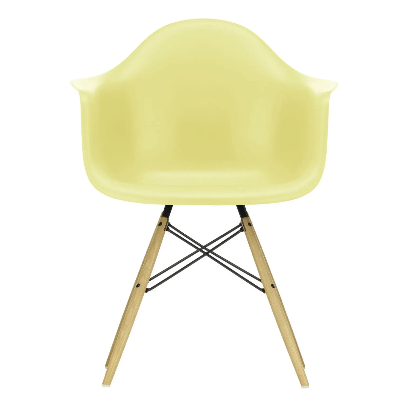 Vitra - Silla DAW - base de arce - Charles & Ray Eames | Amarillo limón