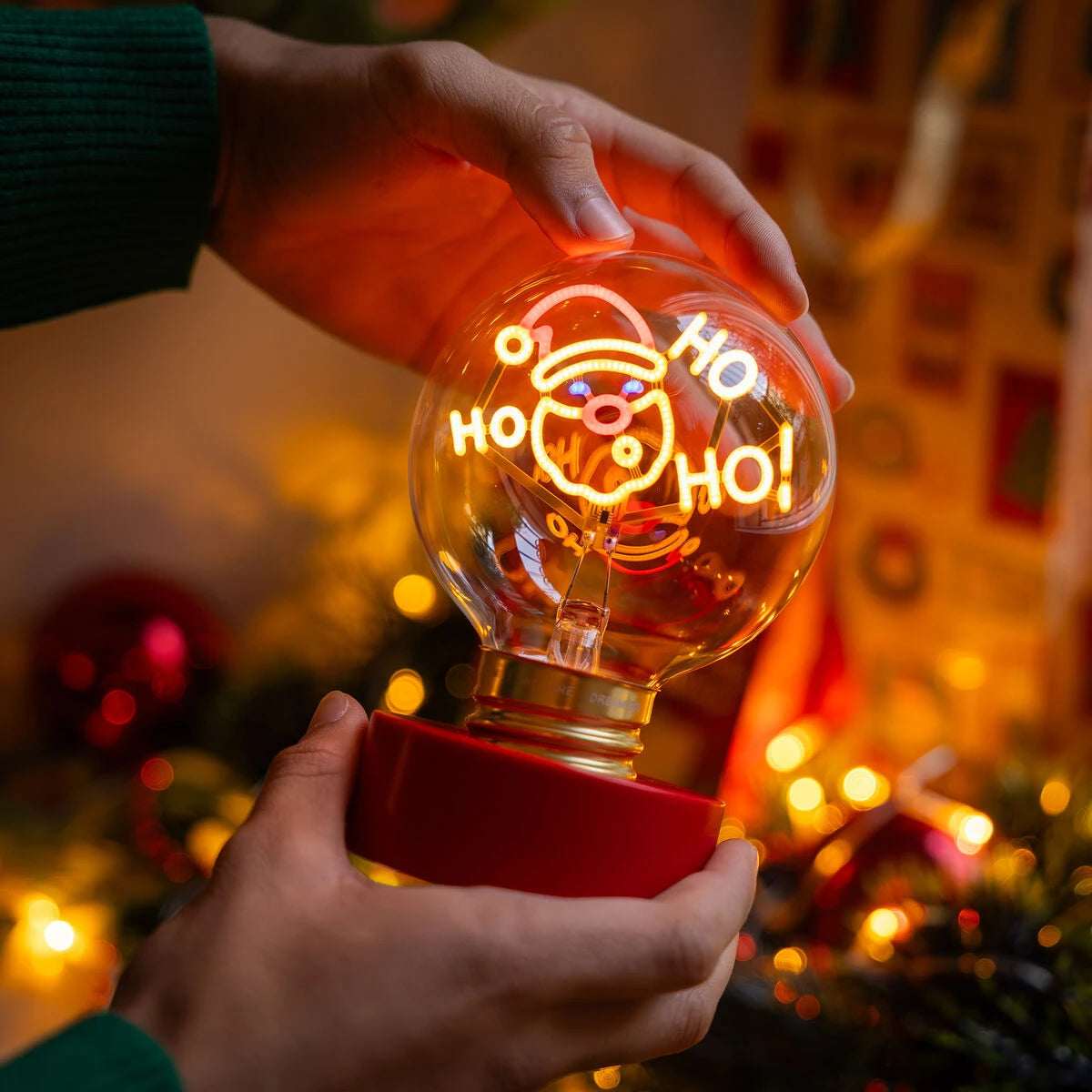 Legami - Lámpara de Mesa con Luces Intermitentes - Bulb Fiction XL