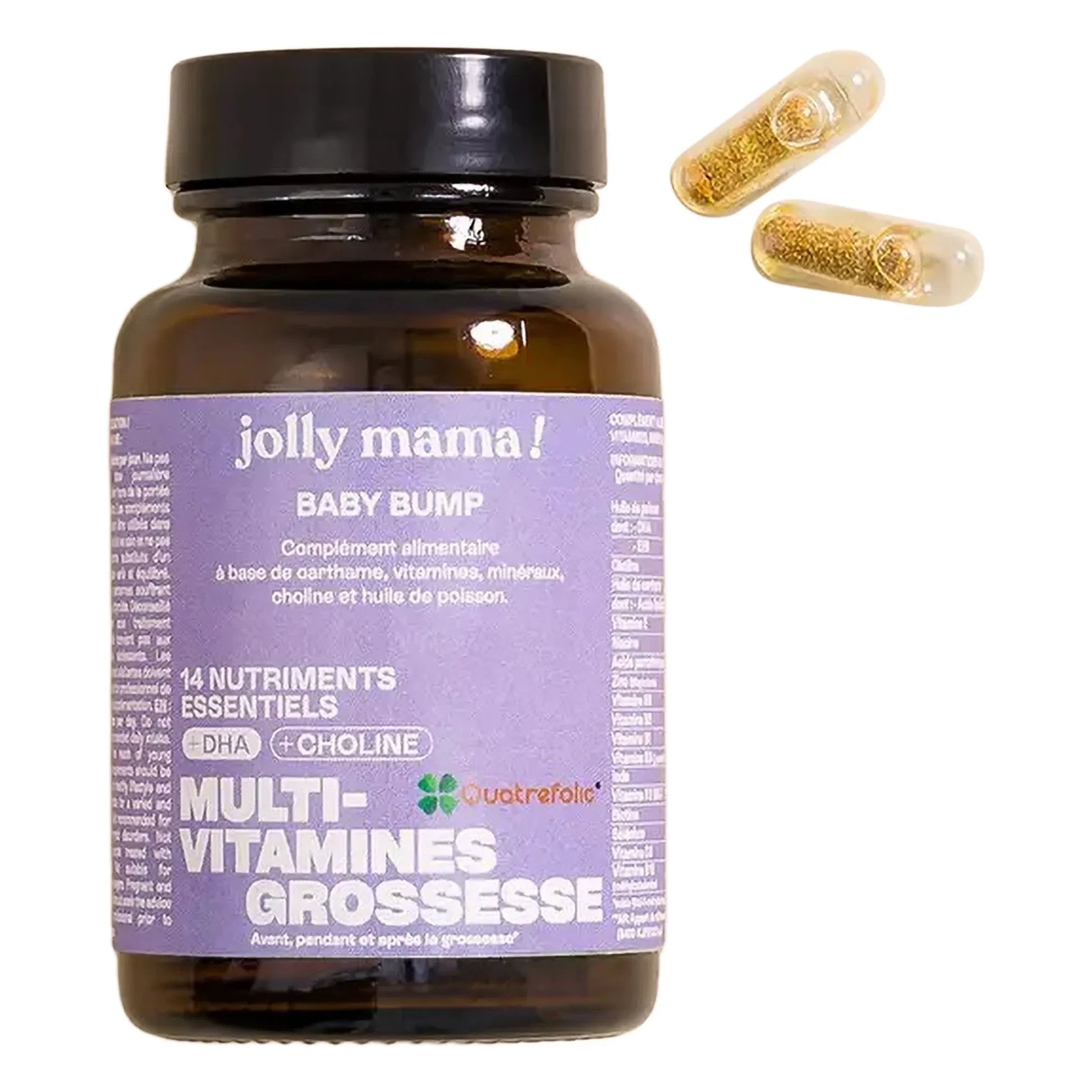 Jolly Mama - Suplemento Multivitamínico Babybump - 60 Cápsulas