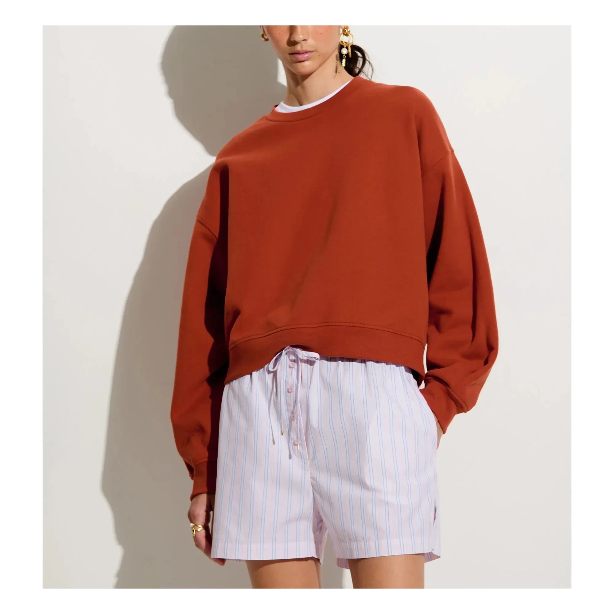 Sessùn - Inea Pamuklu sweatshirt | Kahverengi