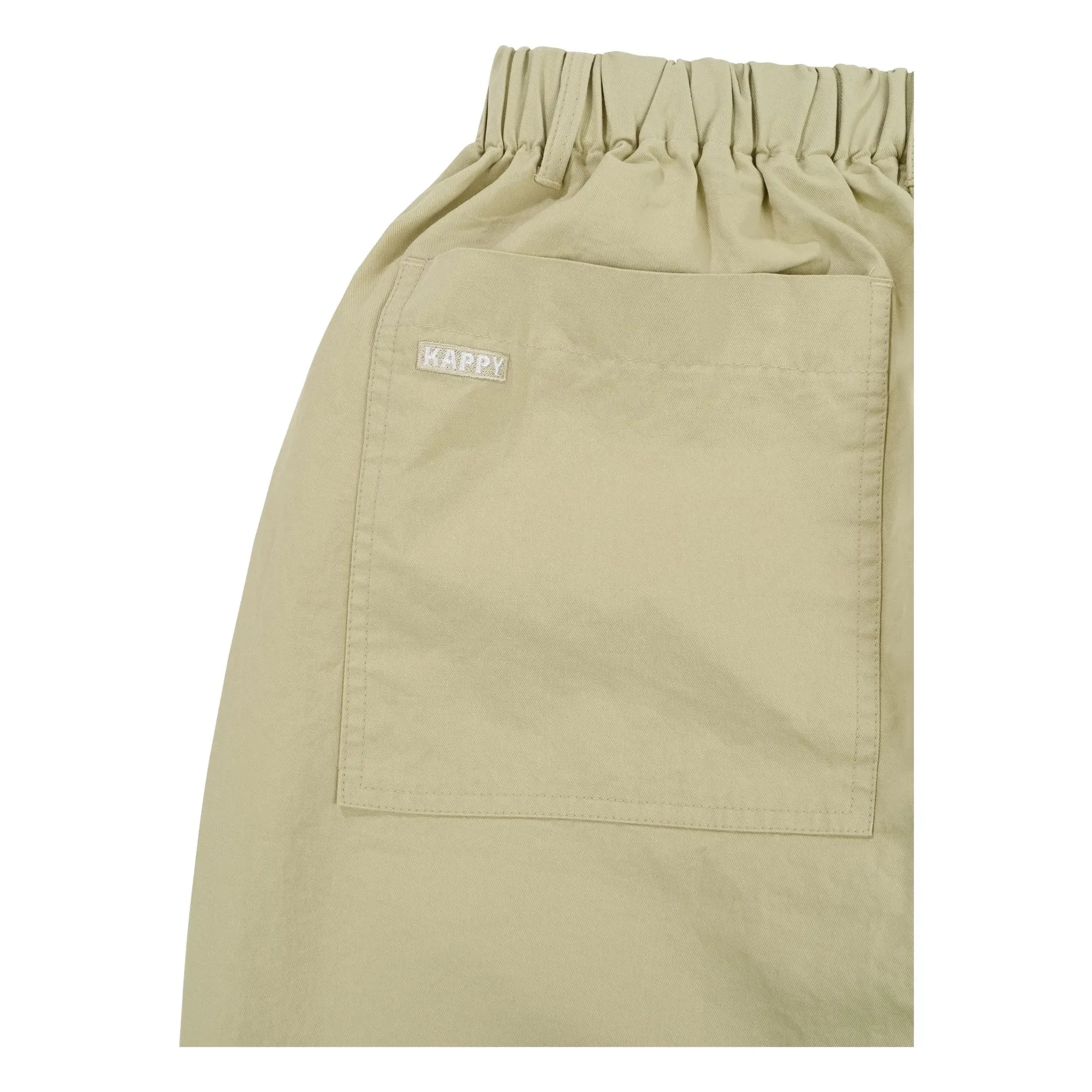 Kappy - Pantalones Anchos con Pliegues | Beige