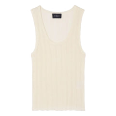 Bompard - Camiseta de tirantes acanalada | Crema