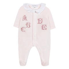 Tartine et Chocolat - Alfabe Nakışlı Pijama | Soluk Pembe