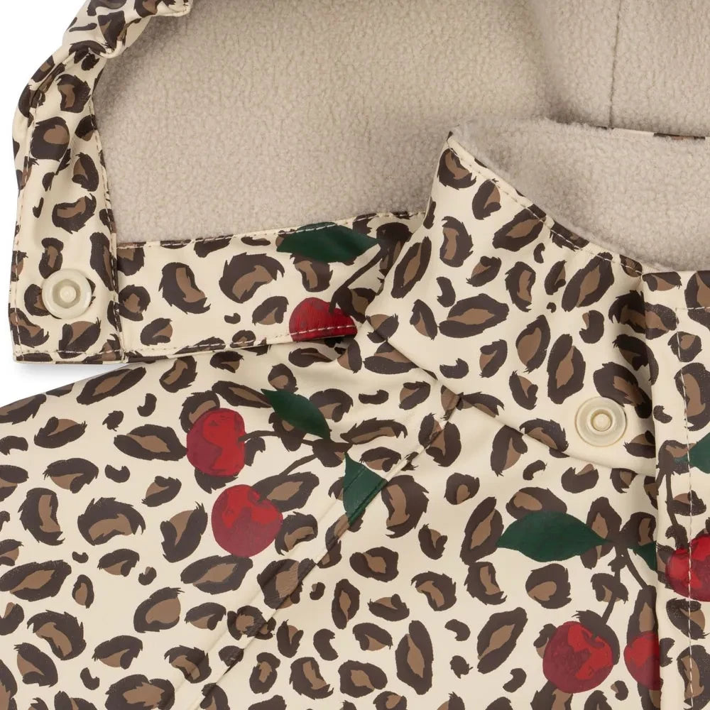 Konges Sløjd - Conjunto impermeable con estampado de leopardo | Beige