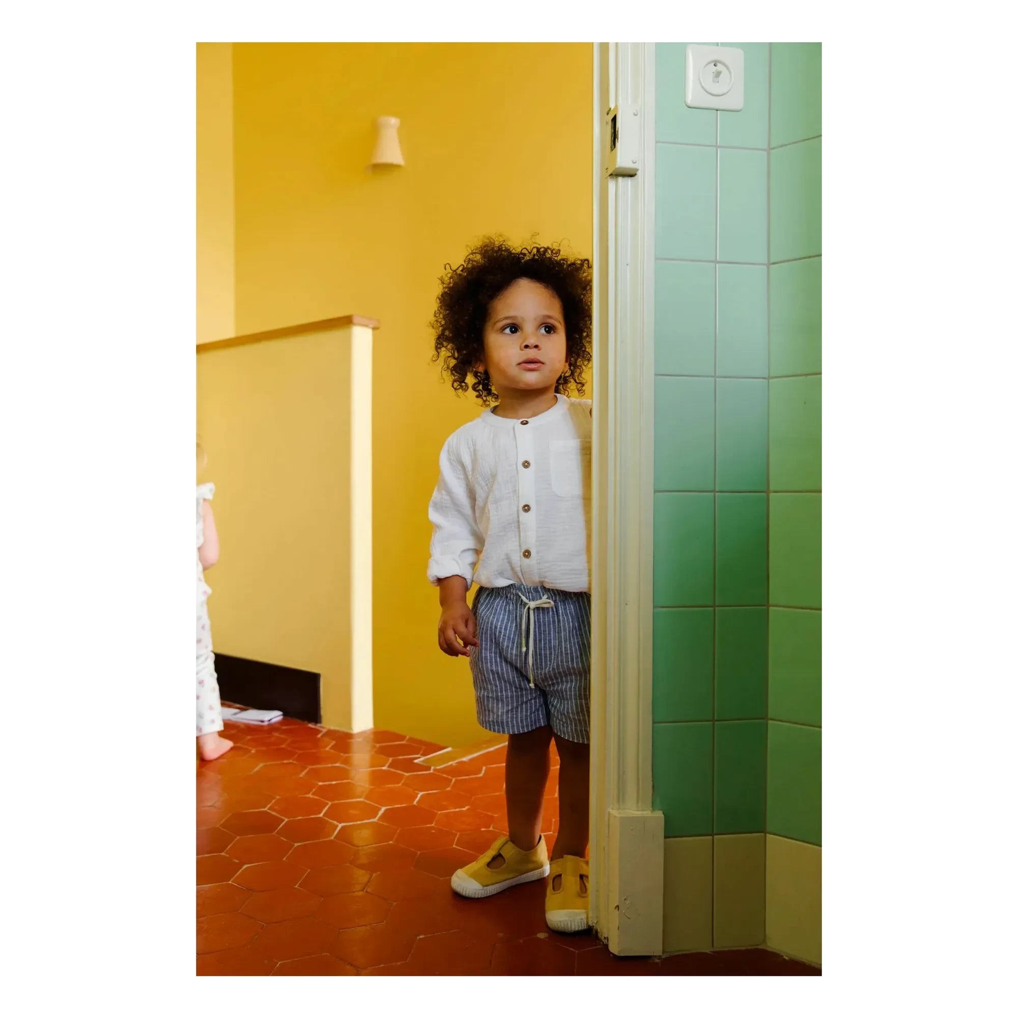 Louise Misha - Camisa de gasa de algodón orgánico Amod | Blanco