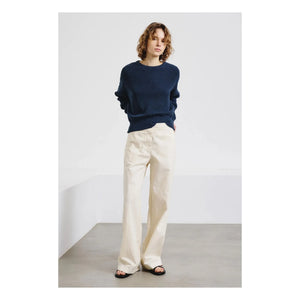 Pomandère - Pantalones de gabardina de algodón | Crema