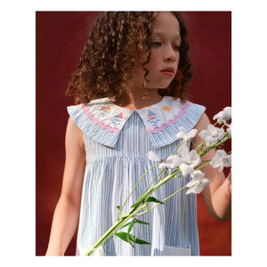 Goldie + Ace - Vestido marinero a rayas | Azul