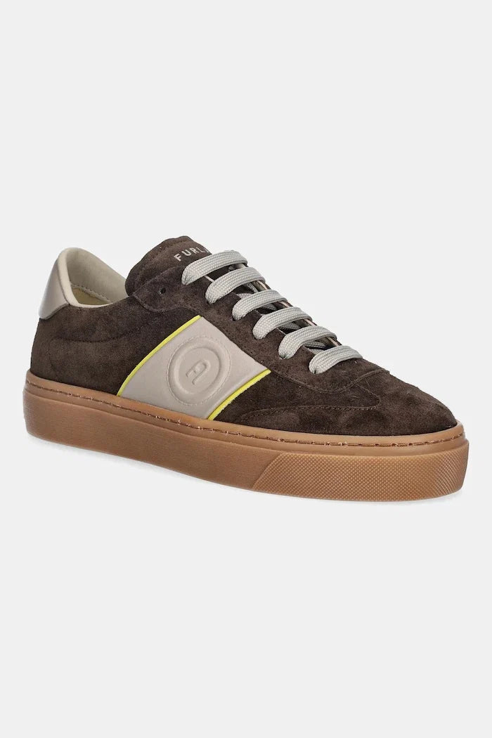 Furla Enjoy Lace-Up Sneaker Zapatillas de ante