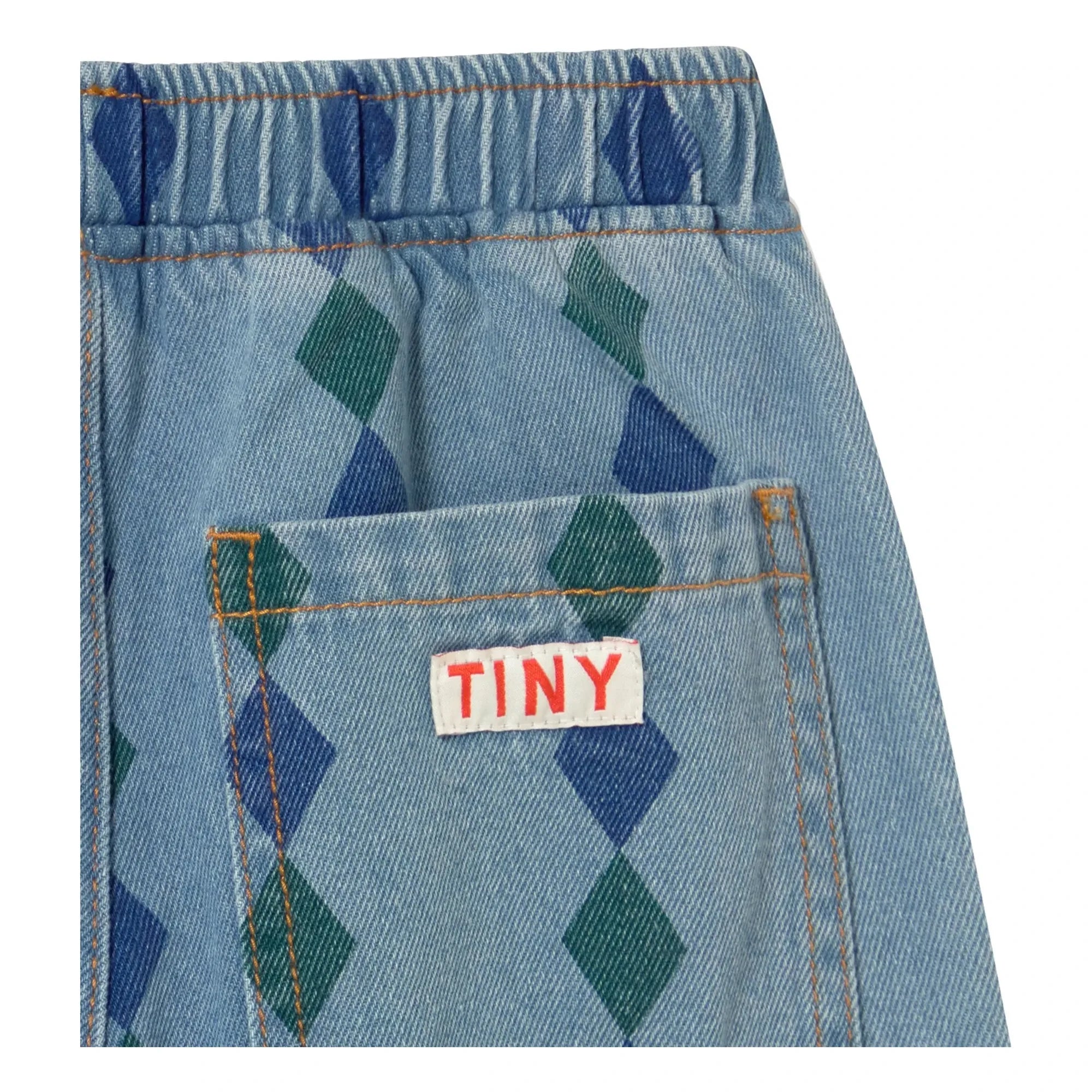 Tinycottons - Jeans Losange Corte Holgado | Azul
