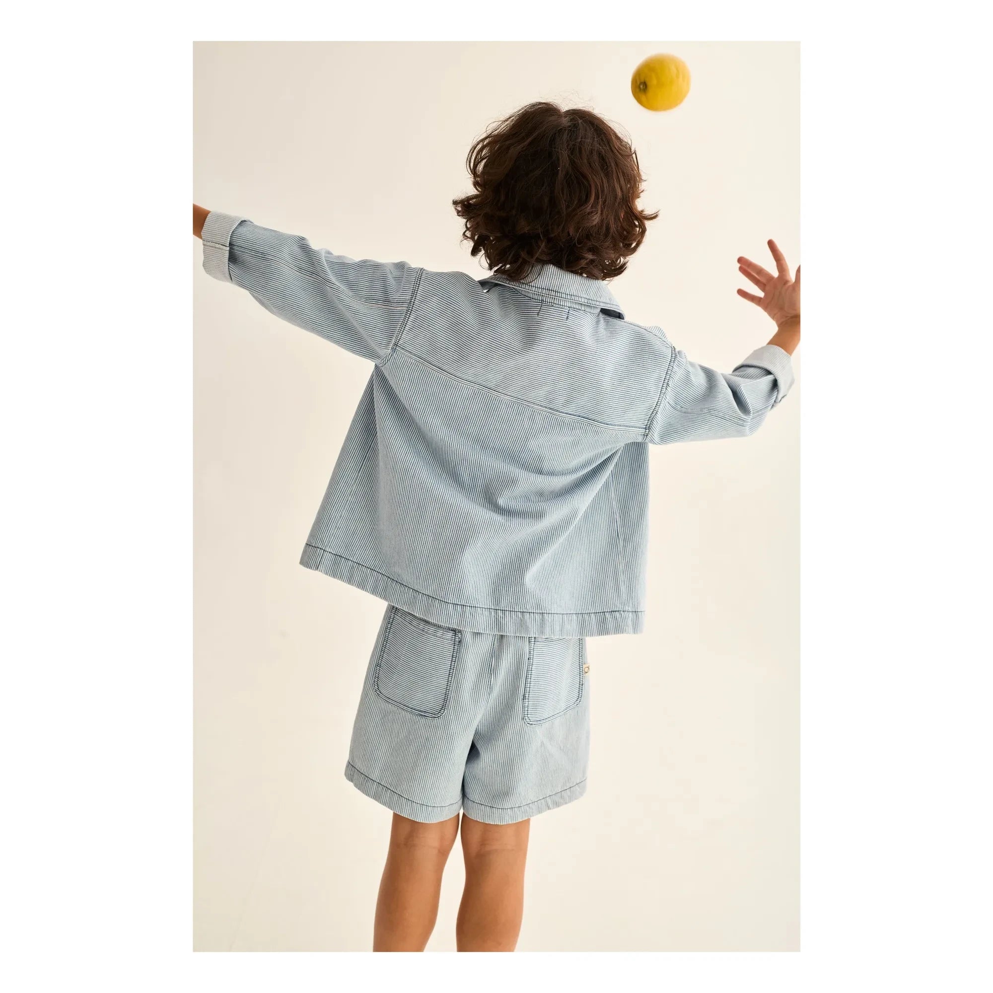 Cozmo - Sobrecamisa vaquera de rayas Ridge | Azul claro