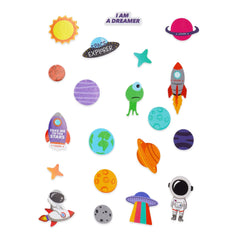 Legami - Pegatinas Reflectantes de Bicicleta Espacial - Estilo con Ride