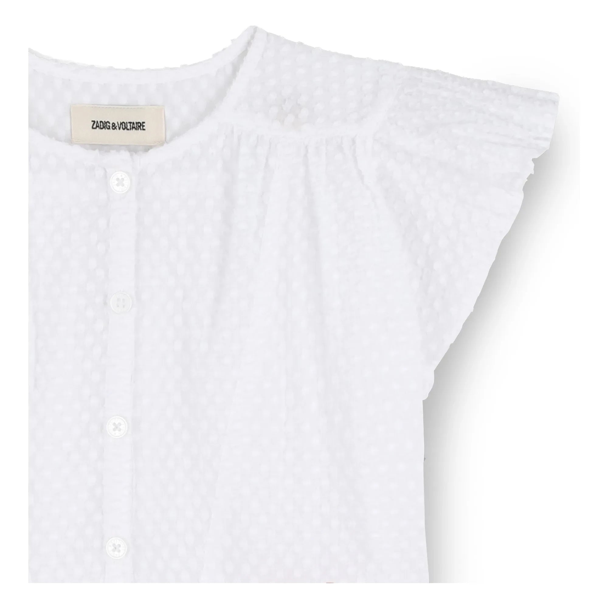 Zadig & Voltaire - Blusa abotonada Dobby | Blanco