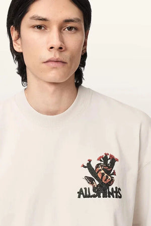 Camiseta Oversize de Algodón para Hombre AllSaints CACTI