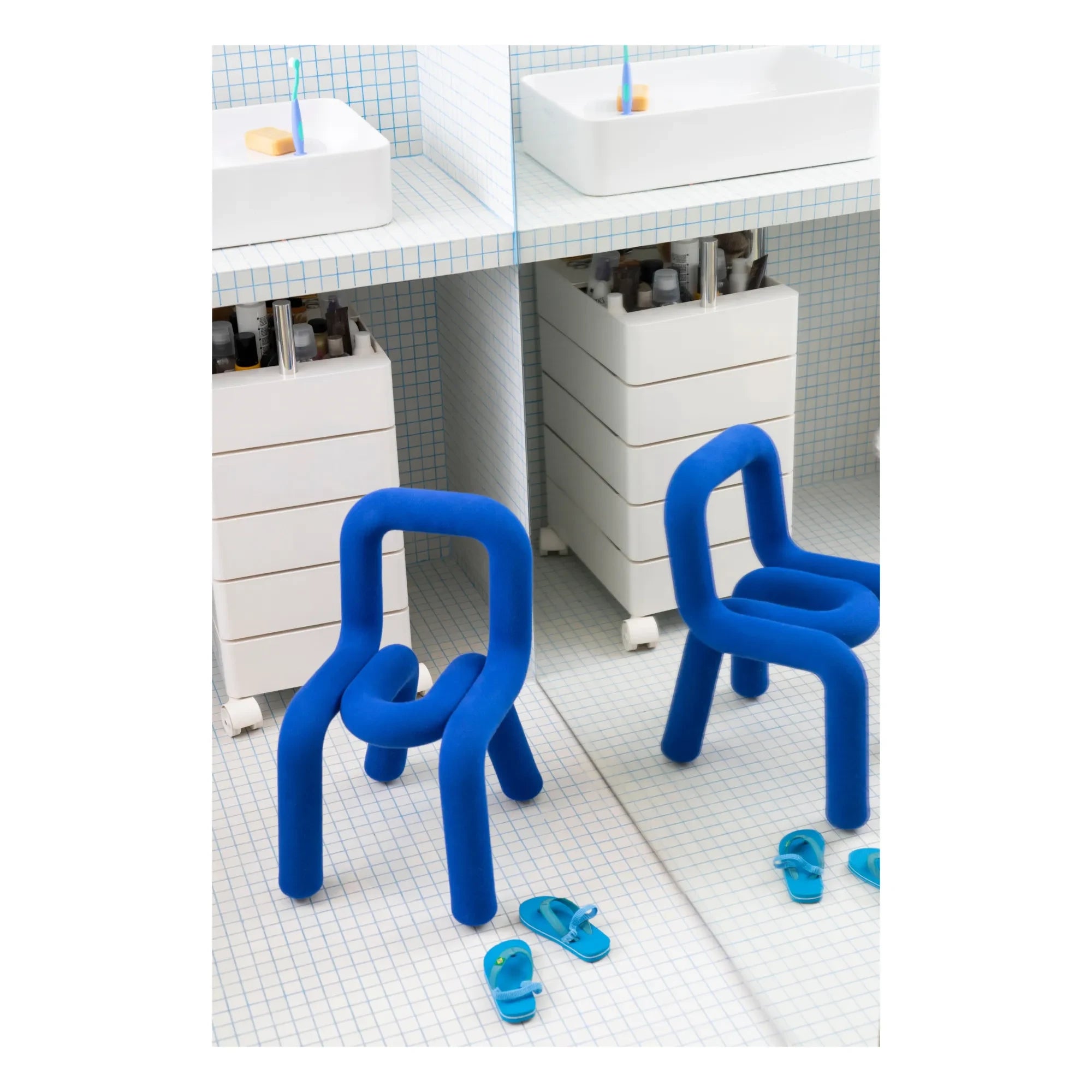 Moustache - Silla Mini Bold | Azul