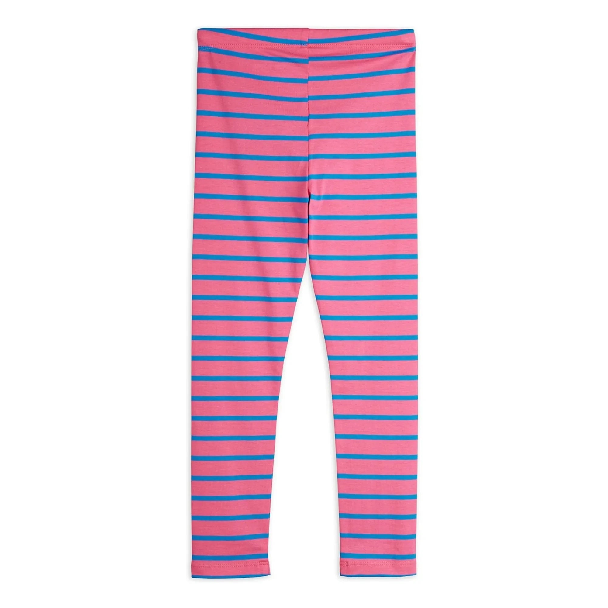 Mini Rodini - Leggings de algodón orgánico a rayas | Rosa