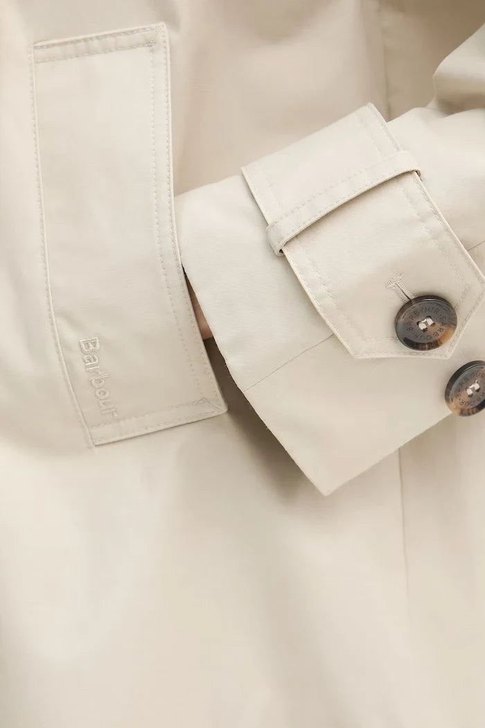 Trenca corta de algodón para mujer Barbour Maisy