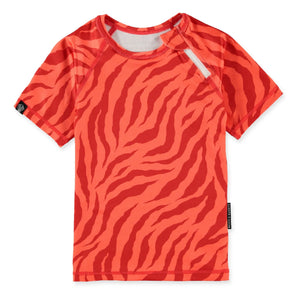 Beach & Bandits - Camiseta de protección UV Líneas de Amor | Rojo