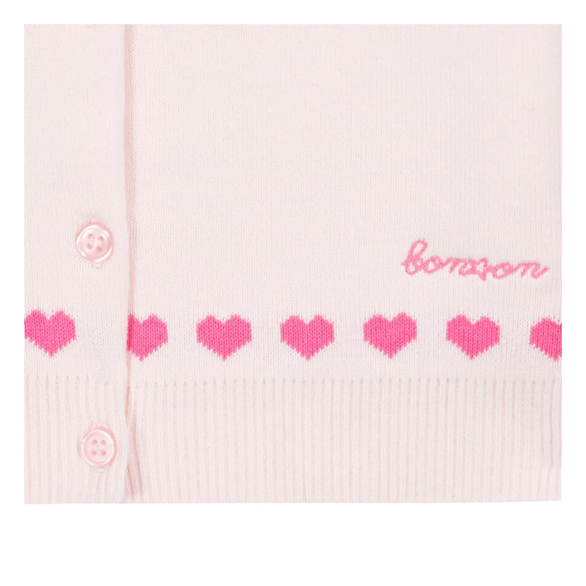 Bonton - Cárdigan Laligne Mini Hearts | Crudo
