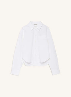 Anine Bing - Scott Camisa Cortada de Algodón | Blanca