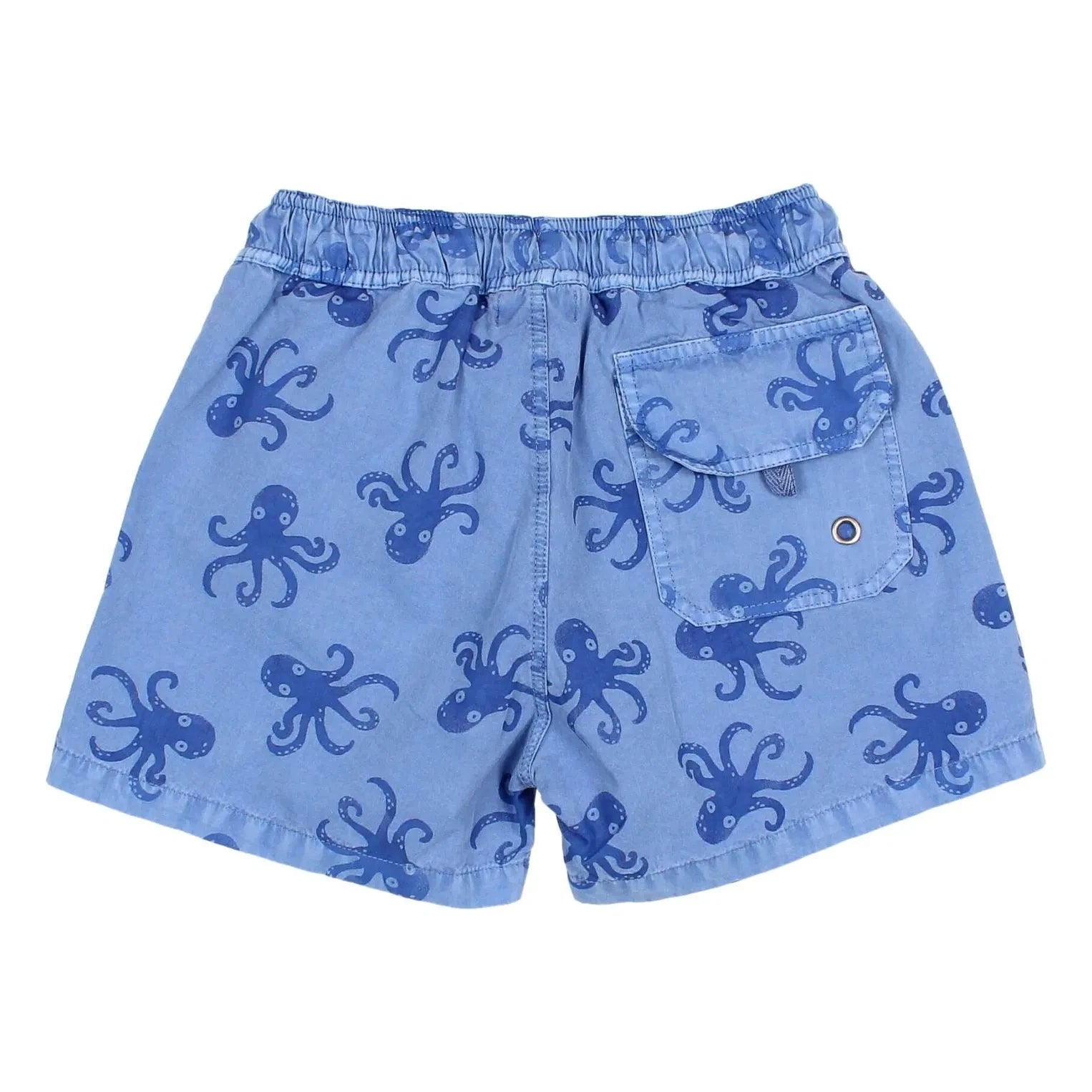 Búho - Bañador con estampado de pulpo Popelín Algodón orgánico | Azul