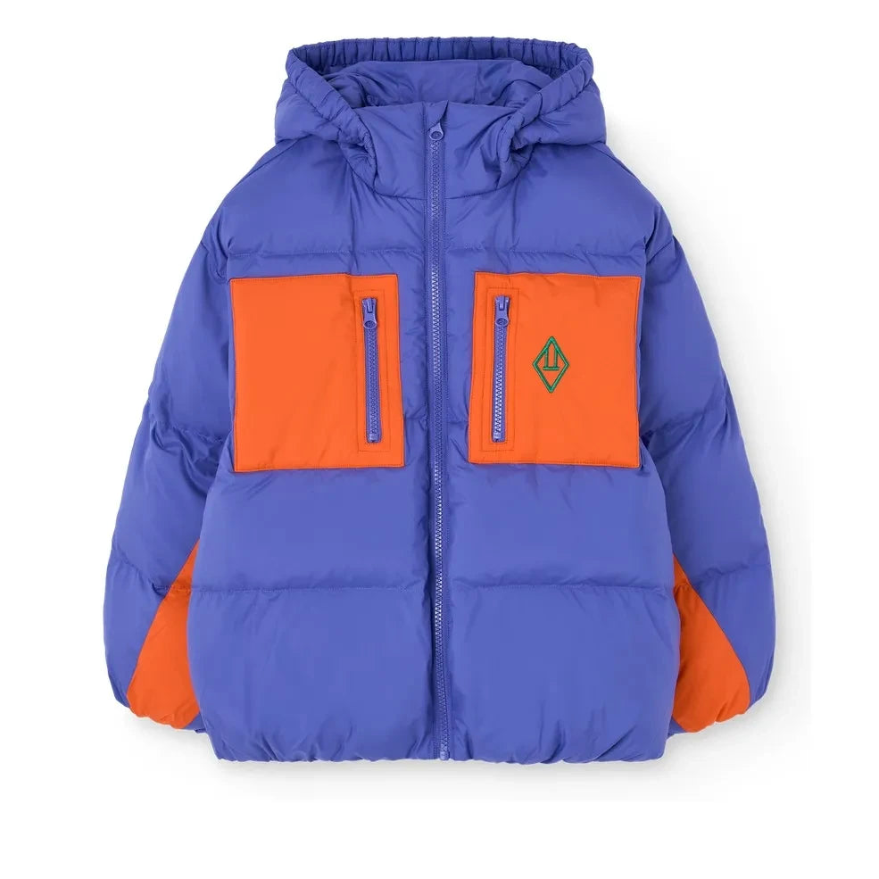 The Animals Observatory - Roadrunner Colorblock Geri Dönüştürülmüş Elyaf Ceket | Mor
