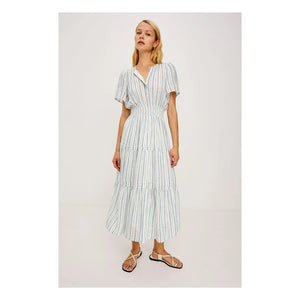 Rails - Vestido a rayas Cannes | Azul claro