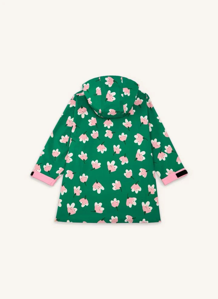 Hello Hossy - Capa de Lluvia con Estampado de Flores | Verde