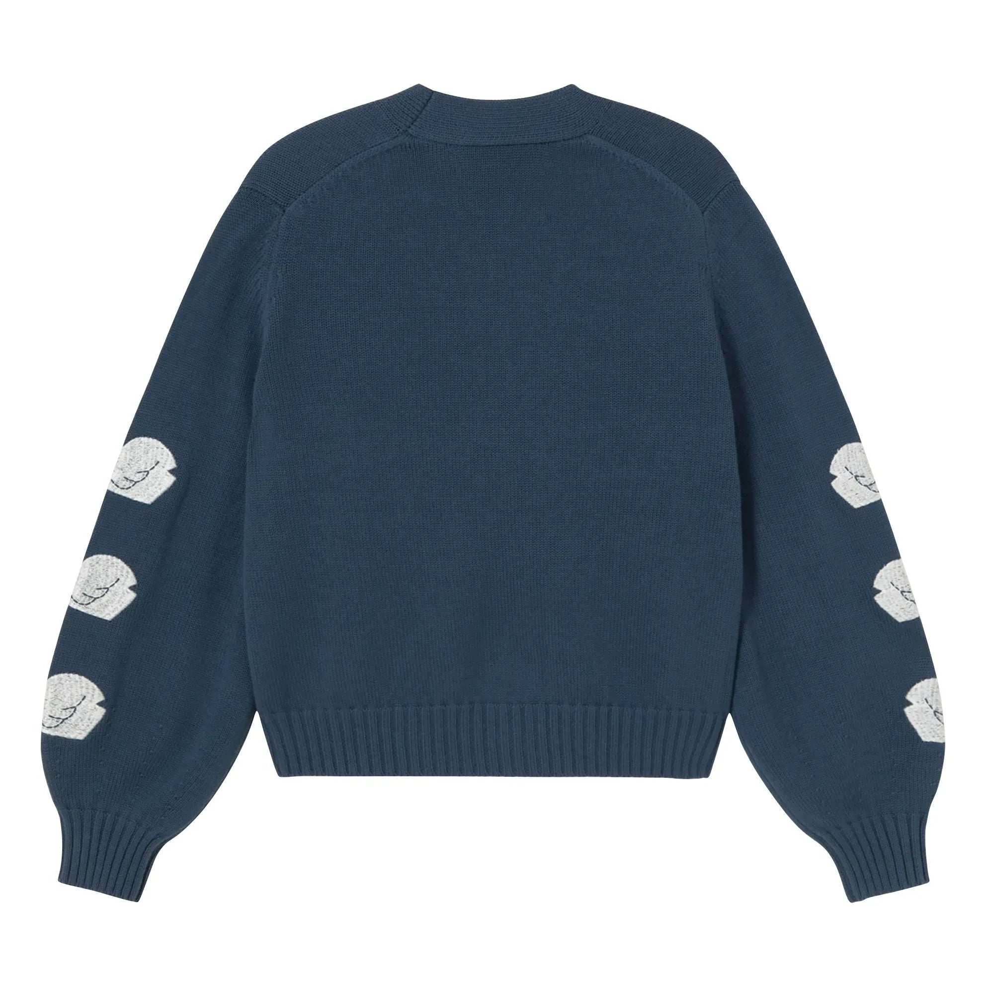 The Tiny Big Sister - Cardigan de cisne de algodón | Azul marino