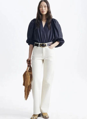 Vanessa Bruno - Blusa Bell de algodón | Azul marino