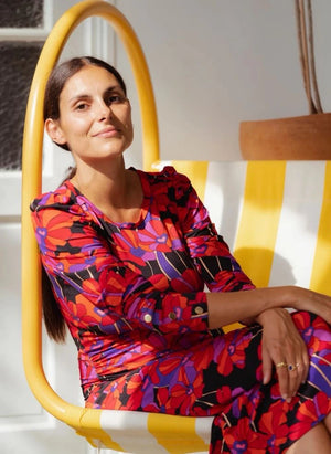 Paloma Collection - Thelma Flower Power Vestido premamá | Rojo