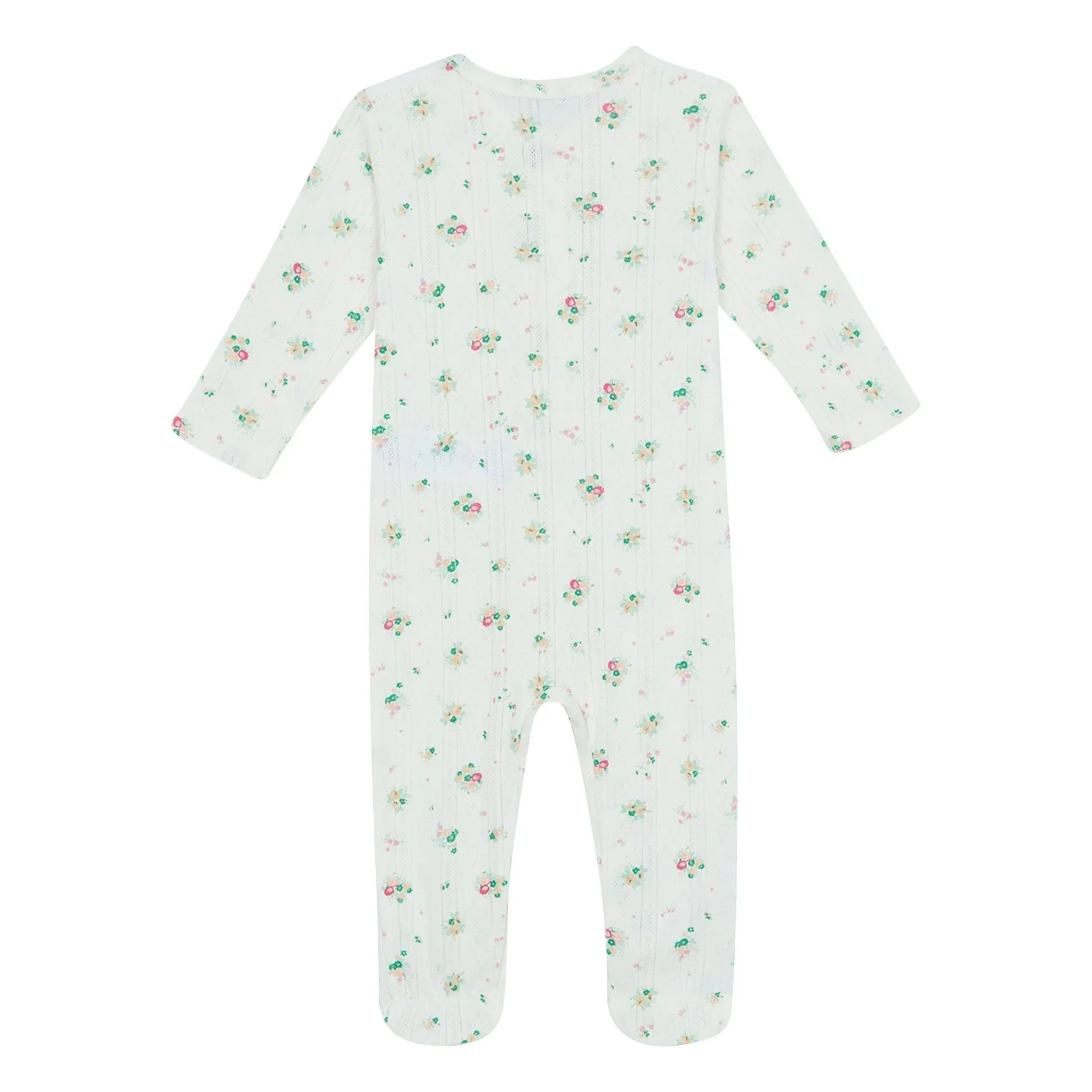 Bonton - Pijama Nuite Bouquets Pointelle | Blanco