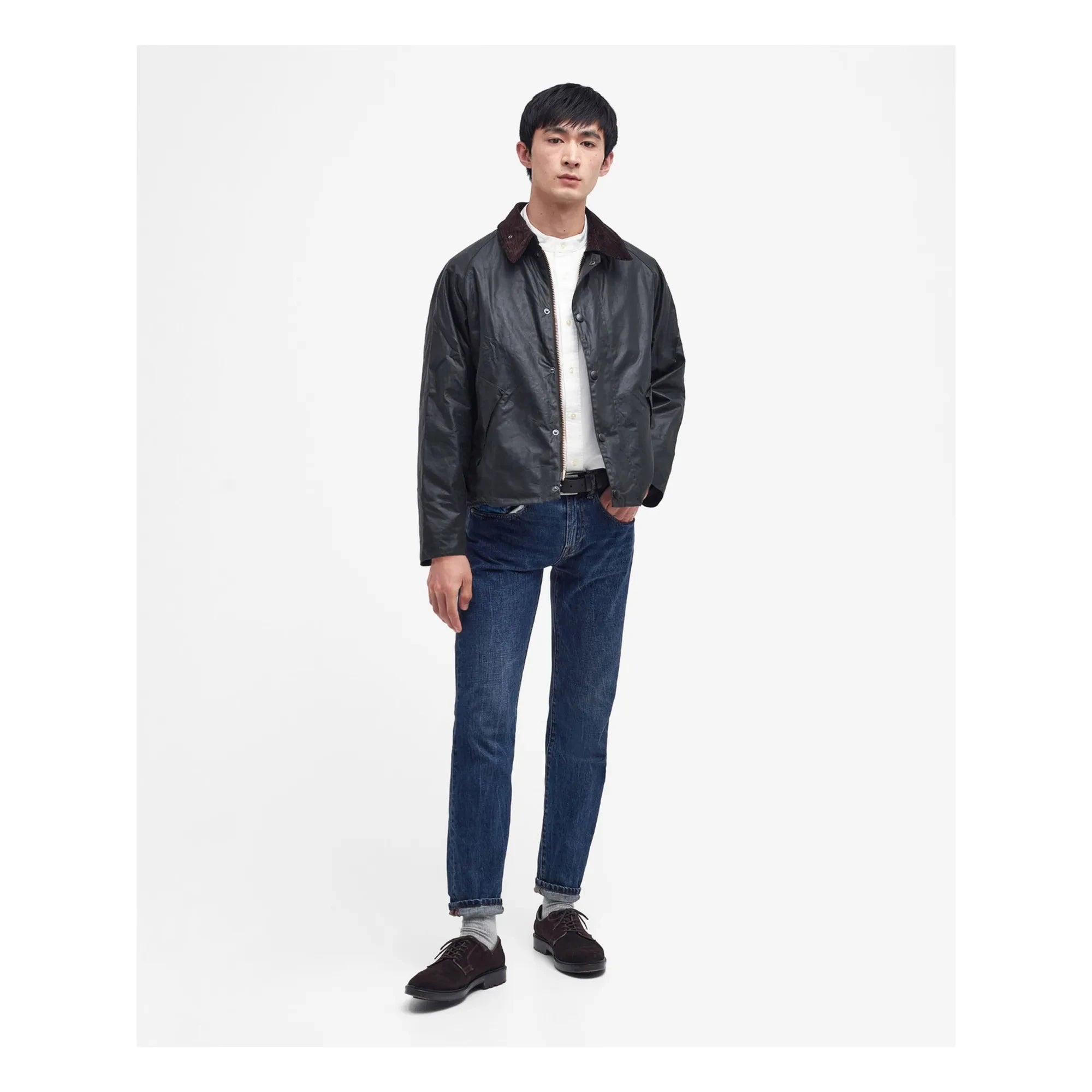 Barbour - Chaqueta Transport Wax Bone | Negro
