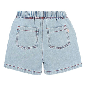 Búho - Bermuda de denim lavado | Azul claro