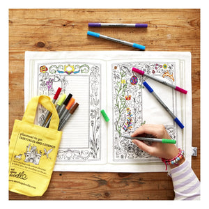 EatSleepDoodle - Mantel Individual para Colorear Cuento de Hadas
