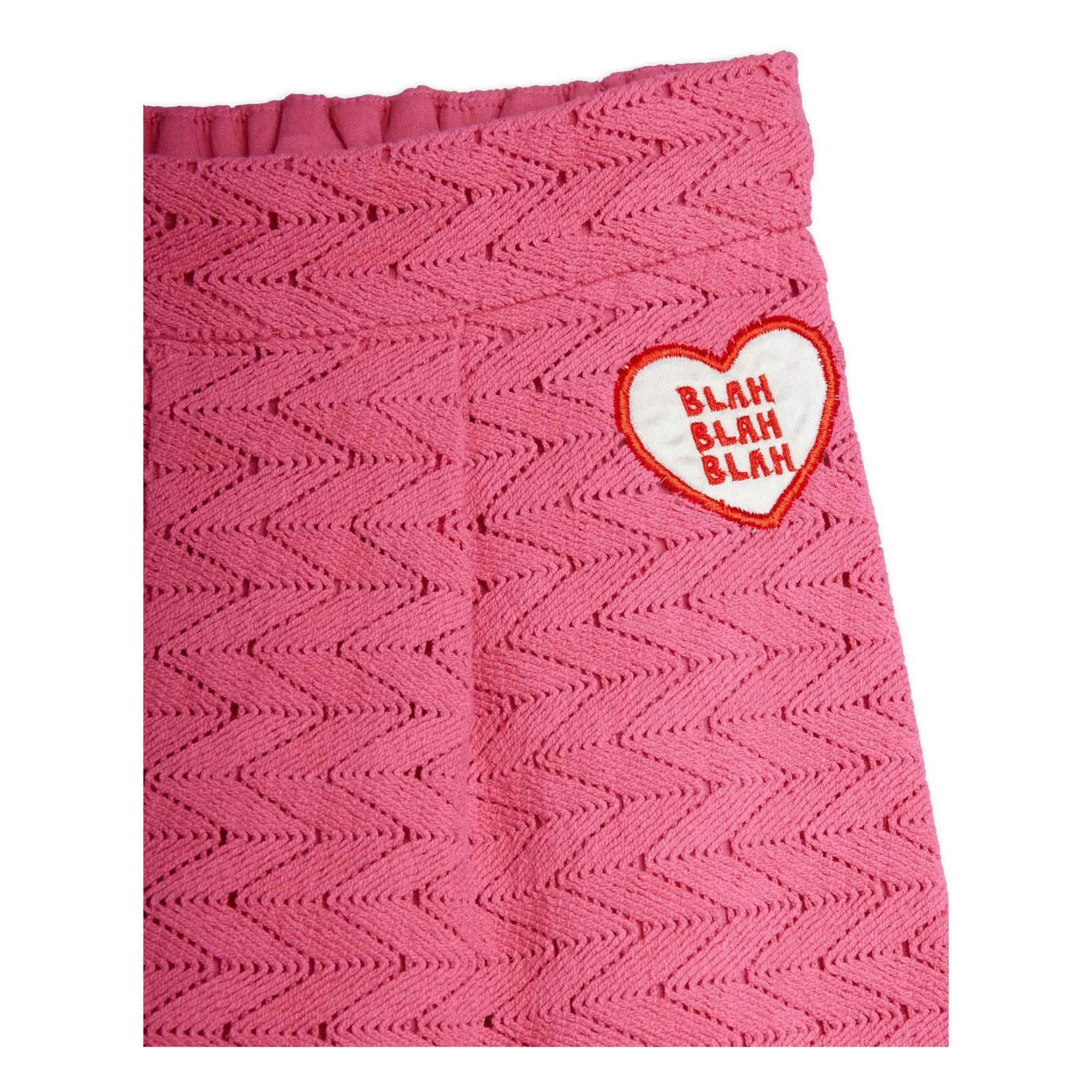 Mini Rodini - Pantalones de encaje de algodón orgánico | Rosa