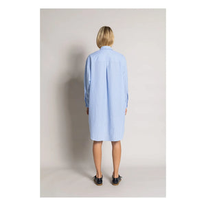 Smallable Woman - Vestido Camisero Rayado Lydie | Azul Claro