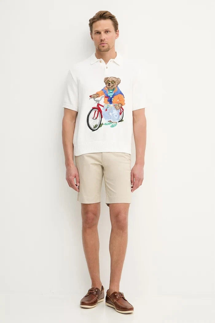 Polo Ralph Lauren camiseta de piqué de algodón para hombre