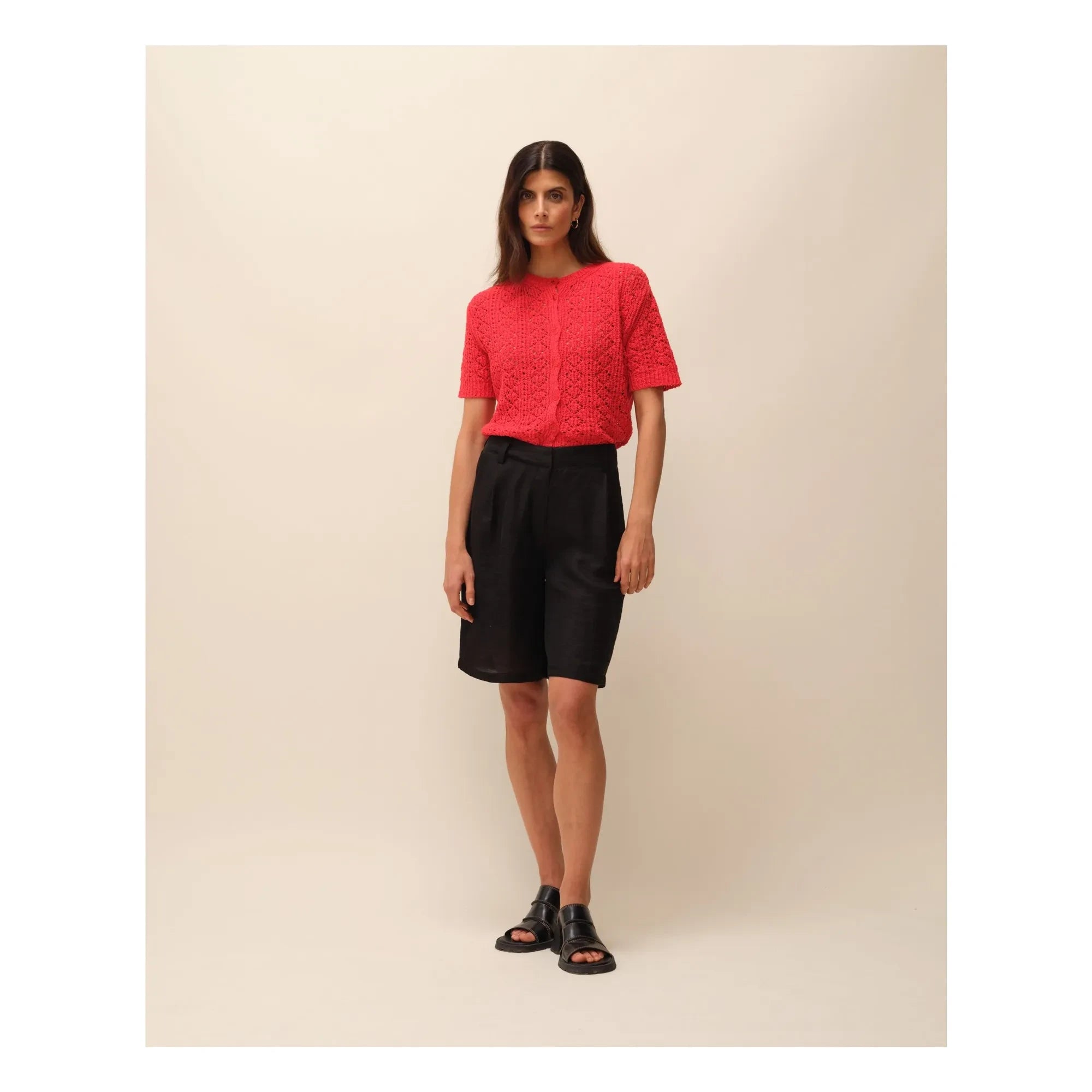 Nitah - Pantalón corto Myriam Bermuda | Negro