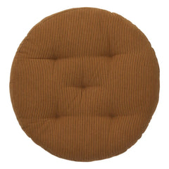 Madam Stoltz - Funda de silla de algodón de rayas finas | Caramelo