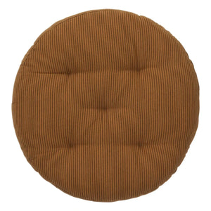 Madam Stoltz - Funda de silla de algodón de rayas finas | Caramelo