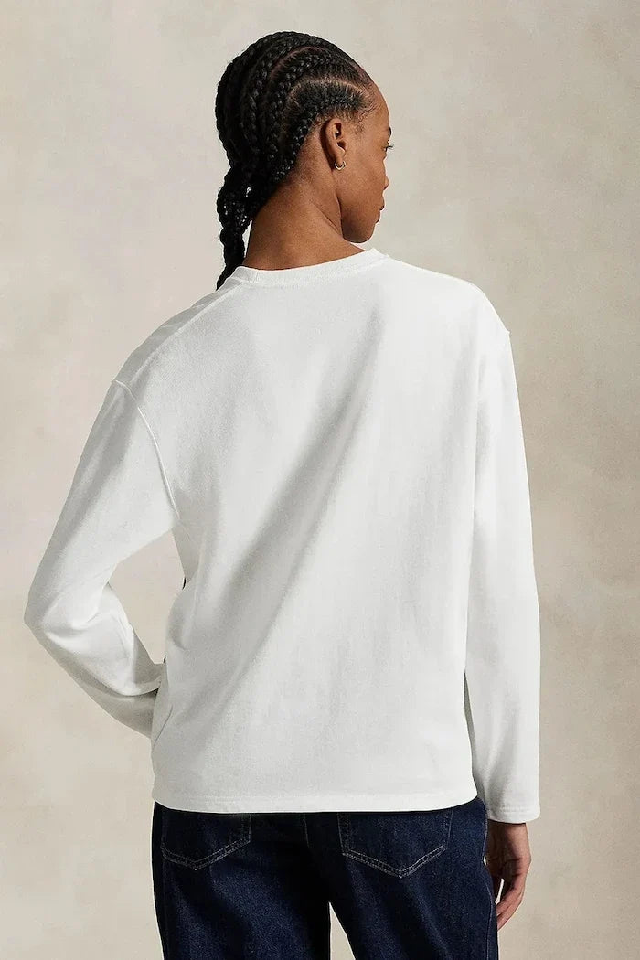 Blusa de algodón de manga larga Polo Ralph Lauren