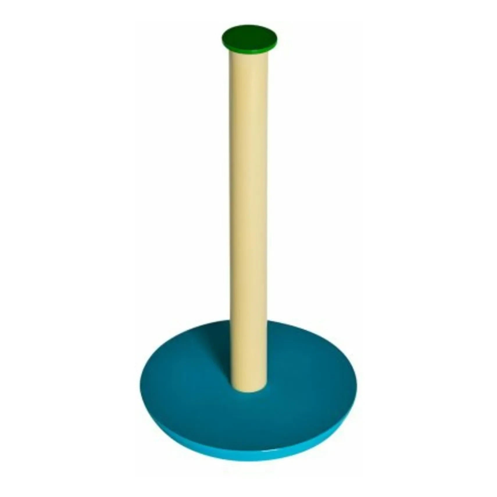 Hübsch - Soporte para papel de cocina | Azul pavo real